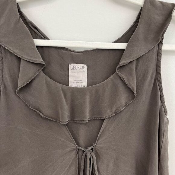 Georgie 100% Silk Layered Top XS - Picture 3 of 8